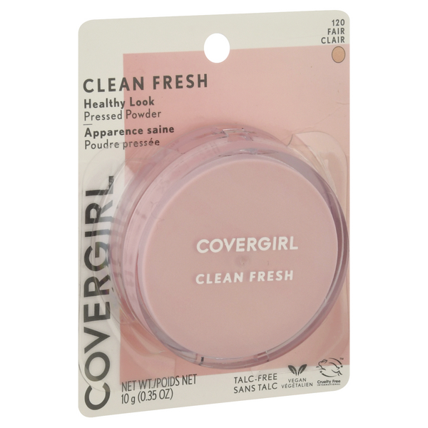 slide 1 of 1, Covergirl Clean Fresh Pressed Powder, Fair 120, 0.35 oz