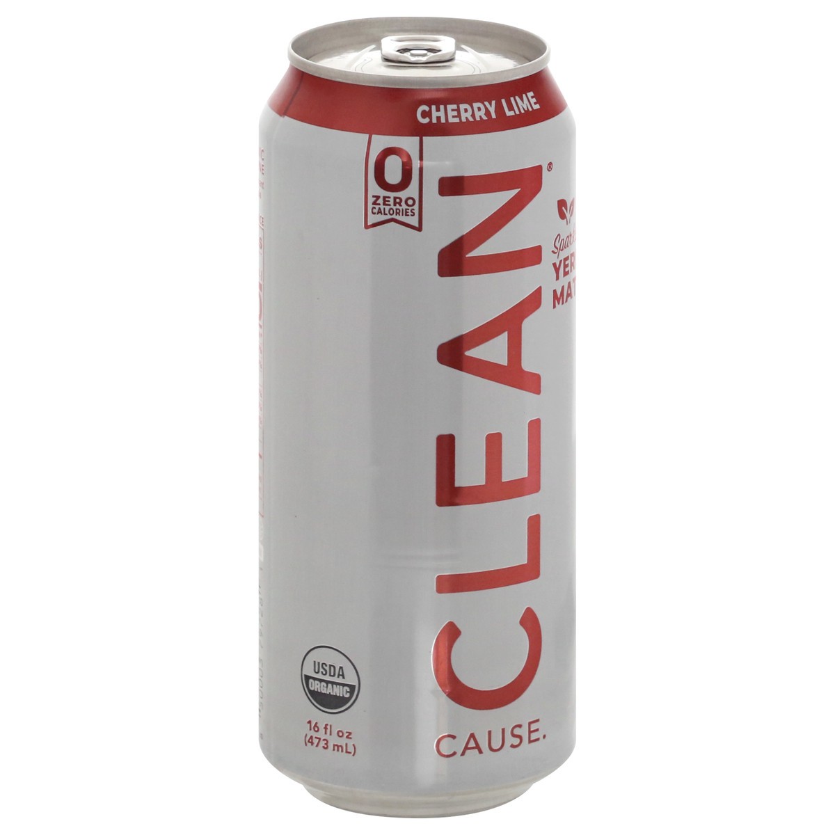 slide 2 of 9, Clean Cause Cherry Lime Yerba Sparkling, 16 oz