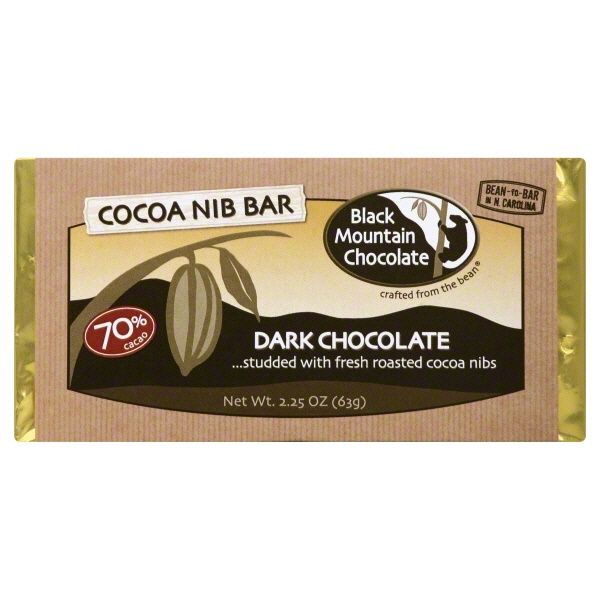 slide 1 of 1, Black Mountain Chocolate 70& Dark Chocolate Bar With Coca Nibs, 2.25 oz