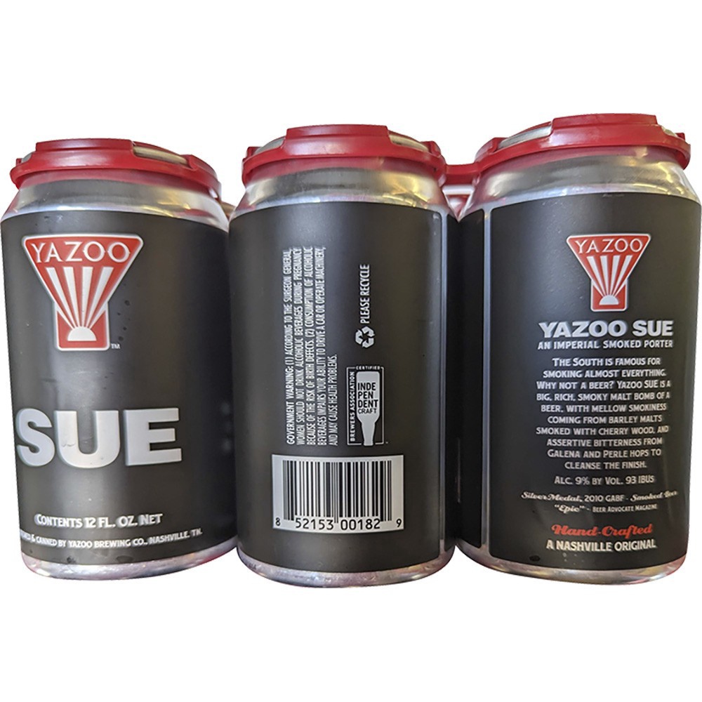slide 1 of 1, Yazoo Sue Smoked Porter 6PK 12OZ Bottles, 4 ct; 12 oz