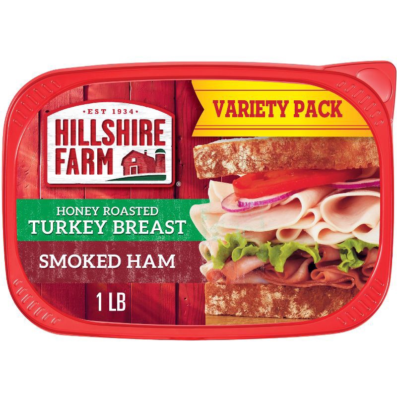 slide 1 of 4, Hillshire Farm Ultra Thin Oven Roasted Turkey & Honey Ham, 16 oz