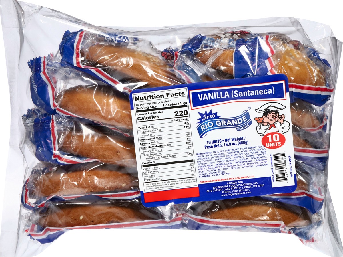 slide 8 of 12, Rio Grande Vanilla Cookie 10 ea, 10 ct