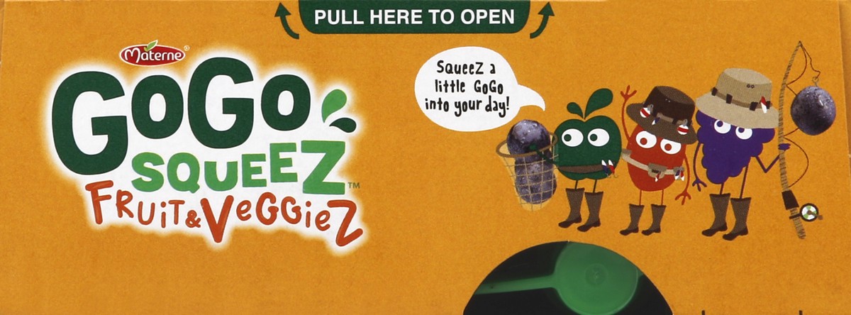 slide 2 of 4, GoGo squeeZ Apple Grape & Sweet Potato Fruit & Veggiez Pouches, 4 ct; 3.2 oz