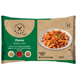 Crafted Market by Meijer Penne Pasta and Italian Sausage Kit, 32 oz.