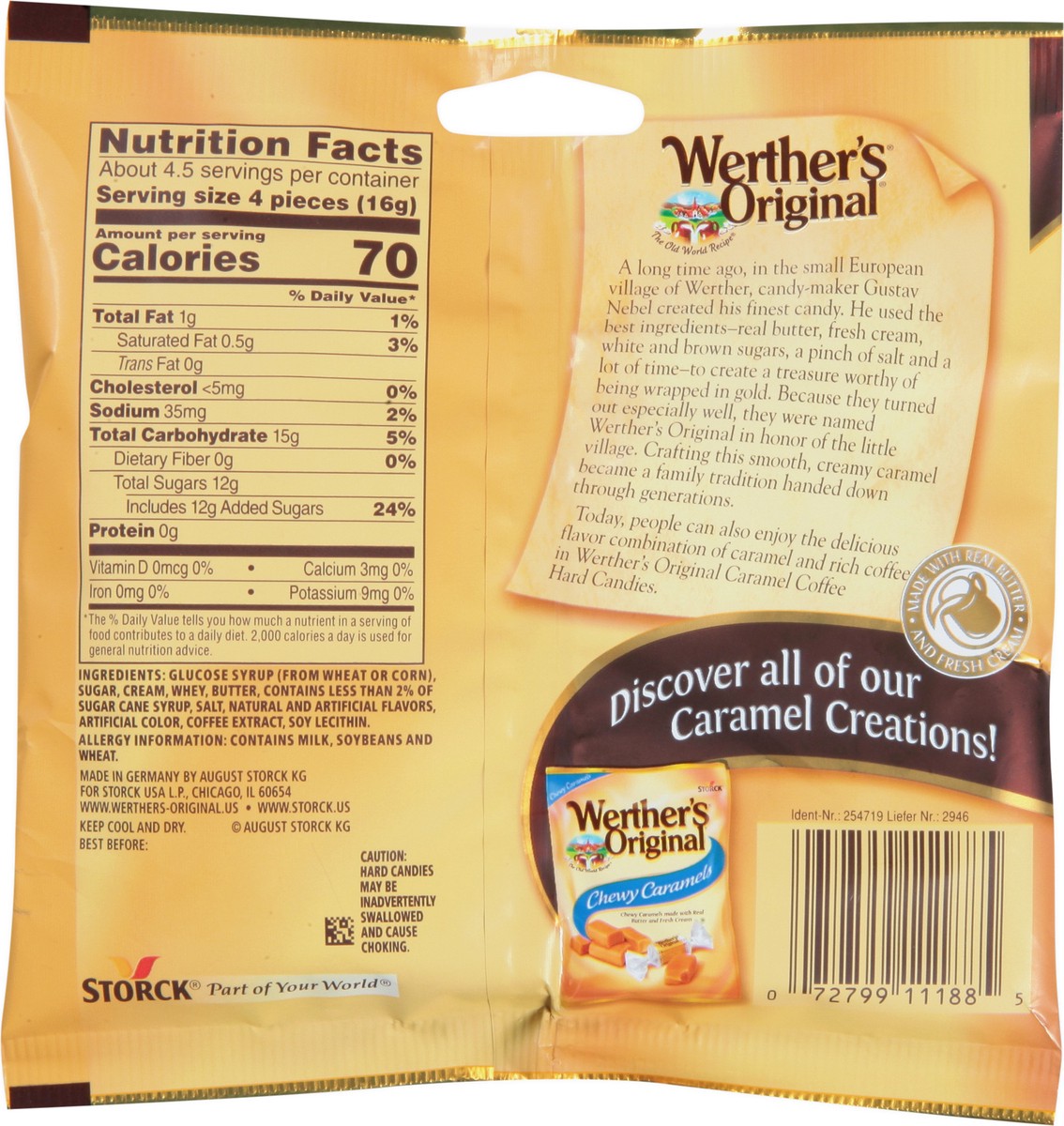 slide 11 of 13, Werther's Original Caramel Coffee Hard Candies 2.65 oz, 2.65 oz