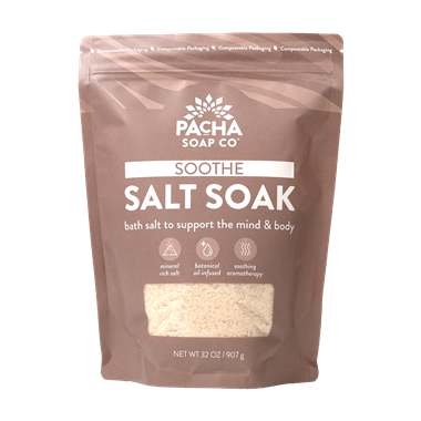 slide 1 of 1, Pacha Soap Co Salt Soak, Soothe, 32 oz