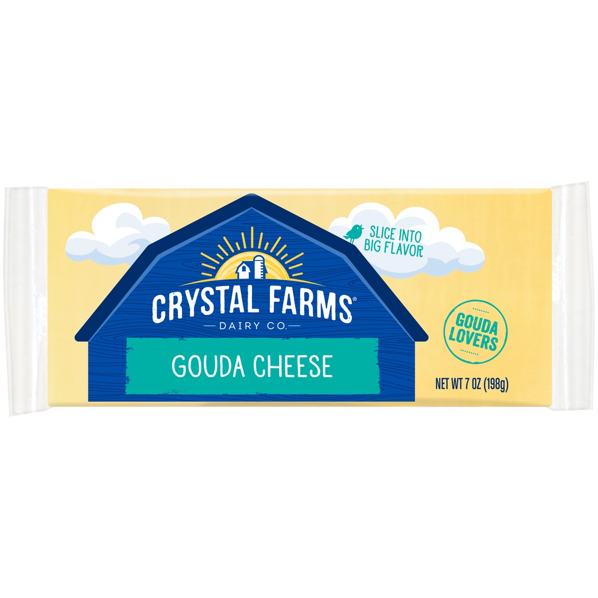 slide 1 of 1, Crystal Farms Gouda Cheese, 7 oz