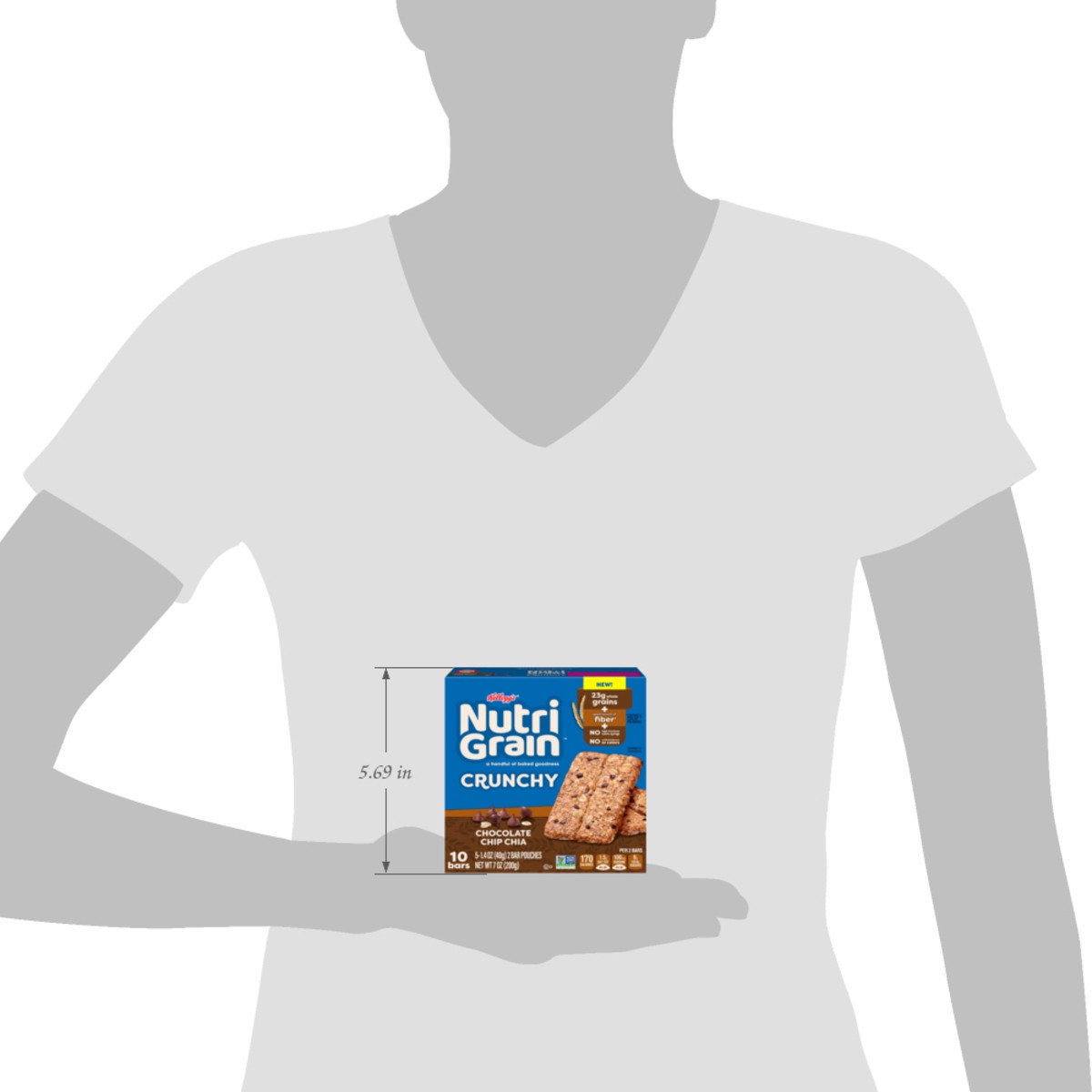 slide 10 of 13, "nutrigrain Crnchy Choc Chp", 10 inpk in