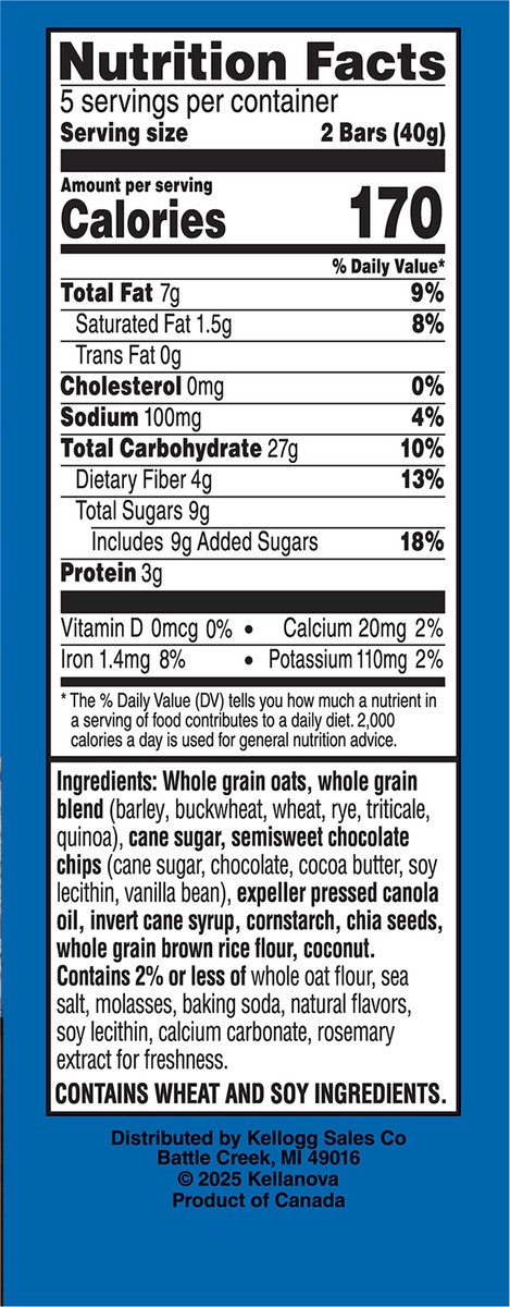 slide 9 of 13, "nutrigrain Crnchy Choc Chp", 10 inpk in