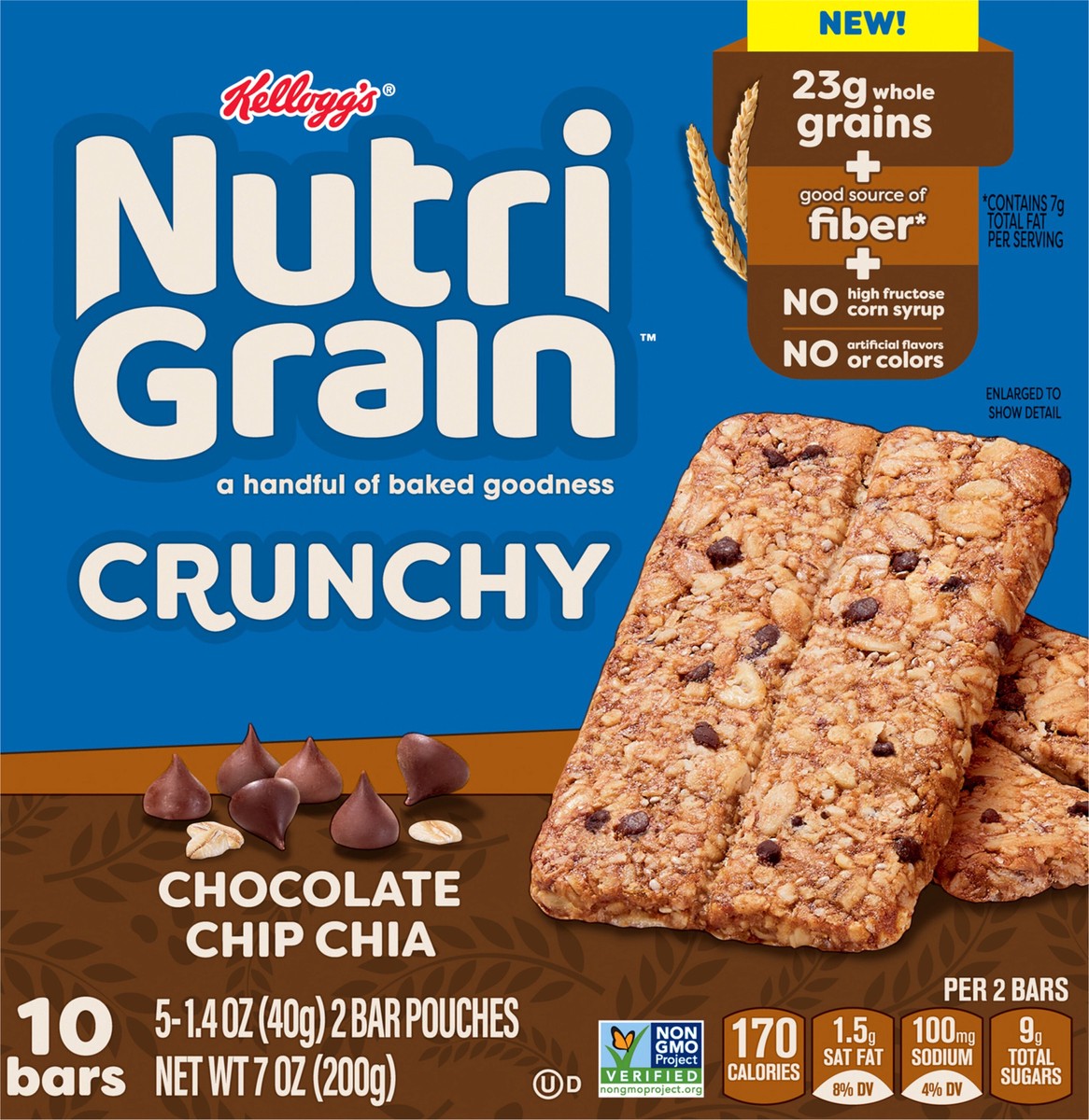 slide 12 of 13, "nutrigrain Crnchy Choc Chp", 10 inpk in