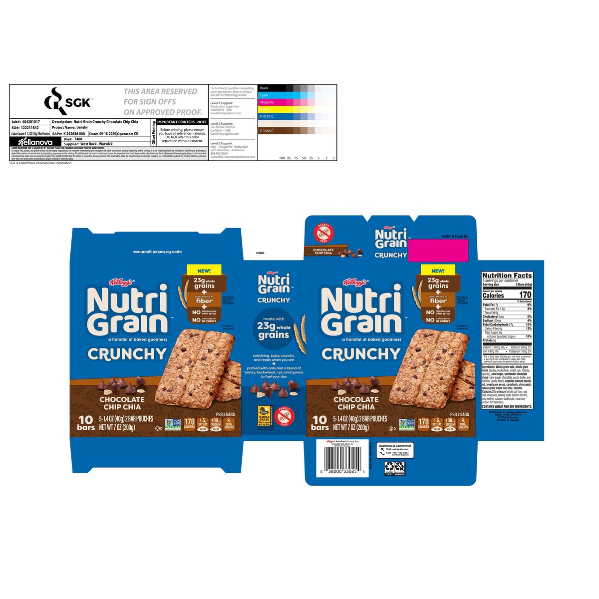 slide 5 of 13, "nutrigrain Crnchy Choc Chp", 10 inpk in