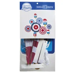 Destination Holiday Hanging Garland Patriotic Bursts