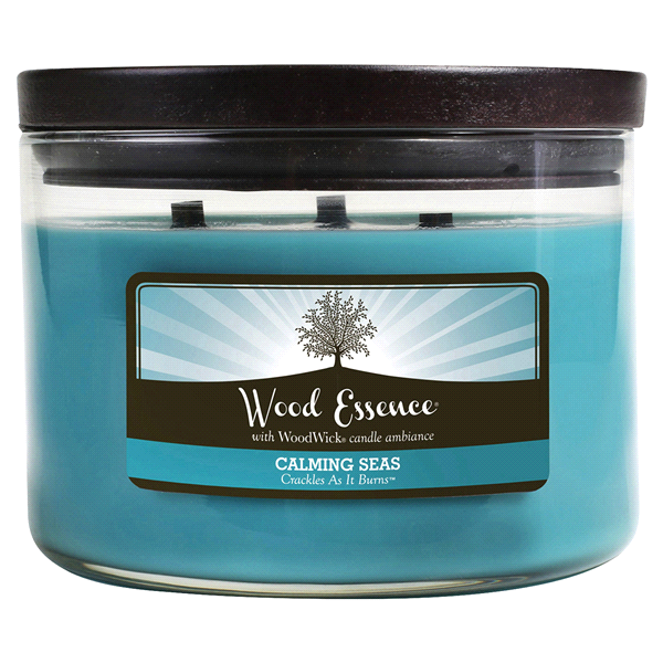 slide 1 of 1, Wood Essence 3 Wick Calming Seas Candle, 1 ct