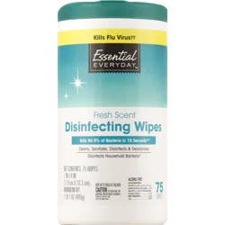 Essential Everyday Disinfecting Wipes, Fresh Scent