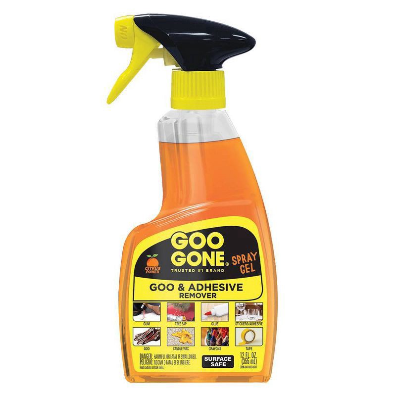 slide 1 of 3, Goo Gone Spray Gel Citrus Power Goo & Adhesive Remover 12 oz, 12 oz