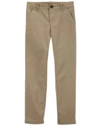 Carter's Kid Flat-Front Pants Khaki 12