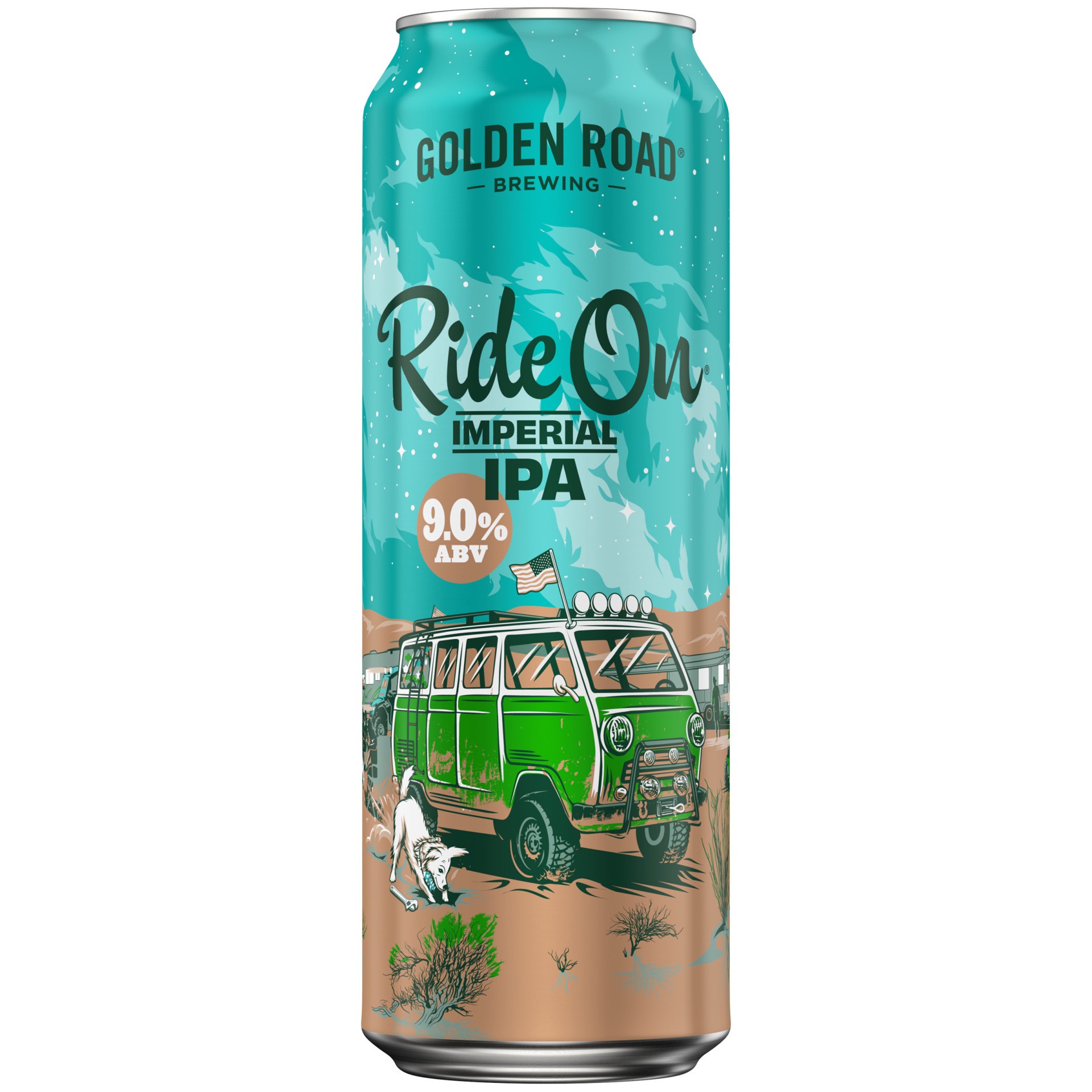 slide 2 of 2, Golden Road Ride On Imperial IPA Craft Beer 19.2 fl oz Single Can, 19 oz