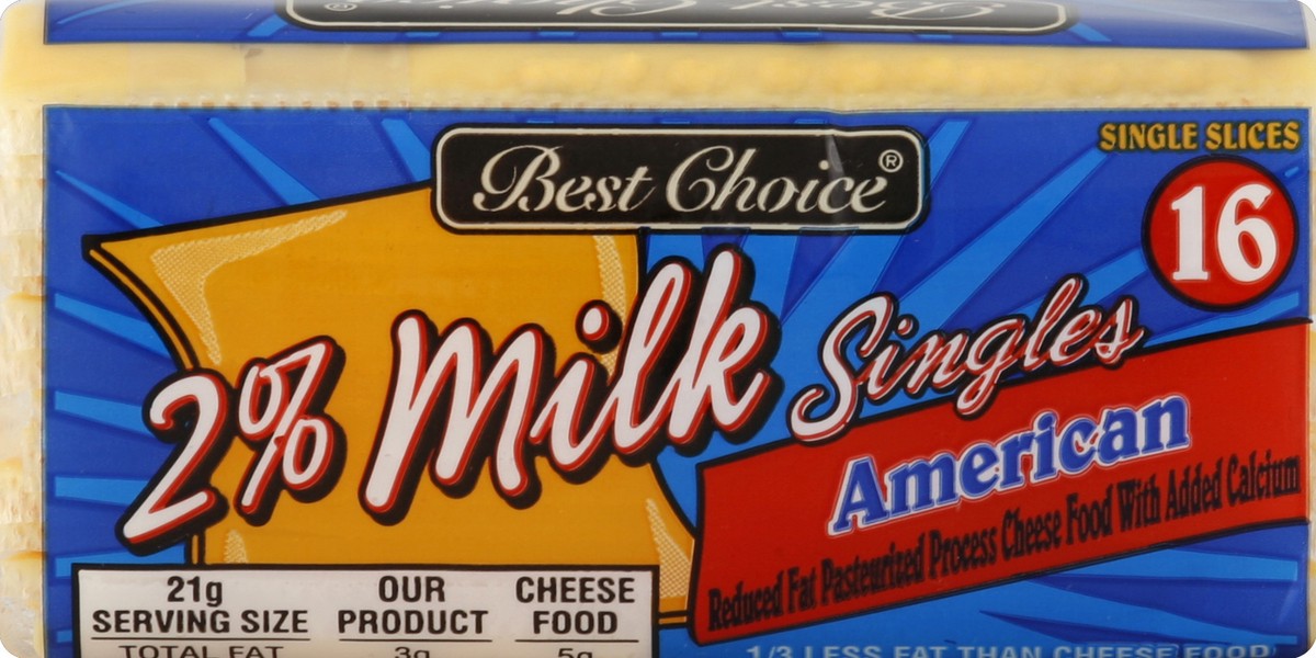 slide 2 of 5, Best Choice 2% Milk American Cheese Singles, 16 ct