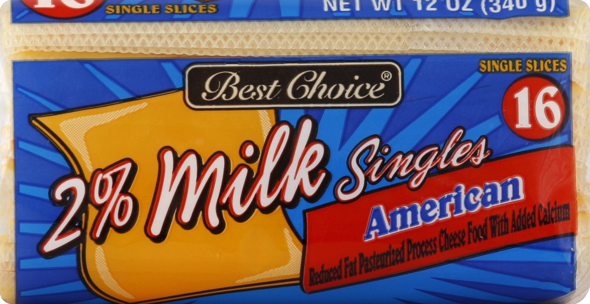 slide 4 of 5, Best Choice 2% Milk American Cheese Singles, 16 ct