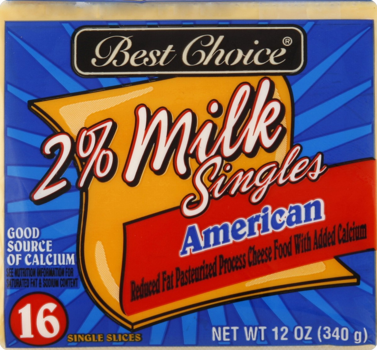 slide 5 of 5, Best Choice 2% Milk American Cheese Singles, 16 ct