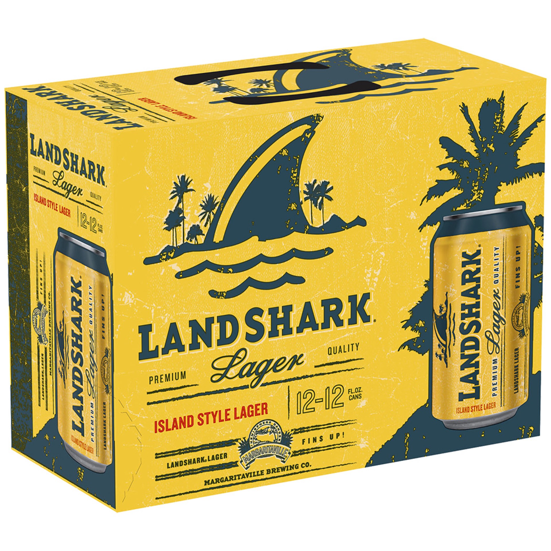 slide 1 of 8, Landshark Island Style Lager, 12 Pack, 12 FL OZ Cans, 144 fl oz