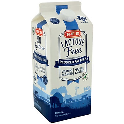 slide 1 of 1, H-E-B Lactose Free 2% Reduced Fat Milk, 64 fl oz