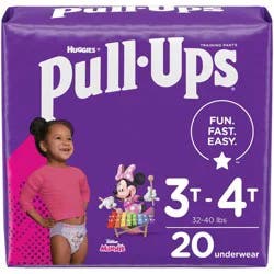 Pull-Ups Girls' Potty Training Pants Size 5, 3T-4T