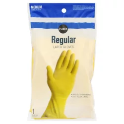Publix Gloves, Latex, Regular, Medium