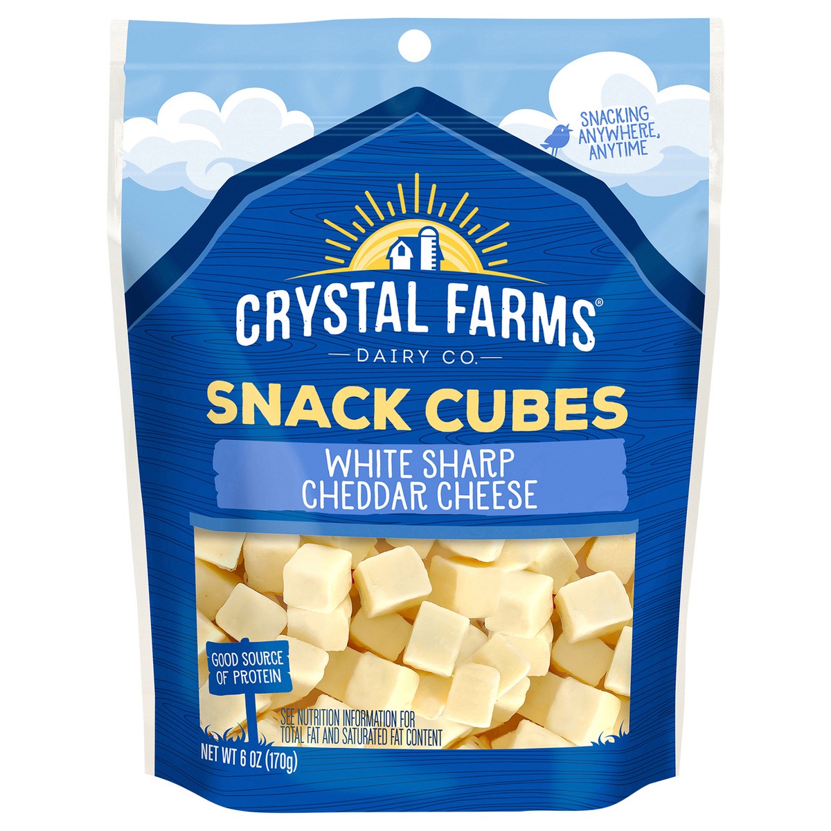 slide 1 of 8, Crystal Farms Cheese, 6 oz