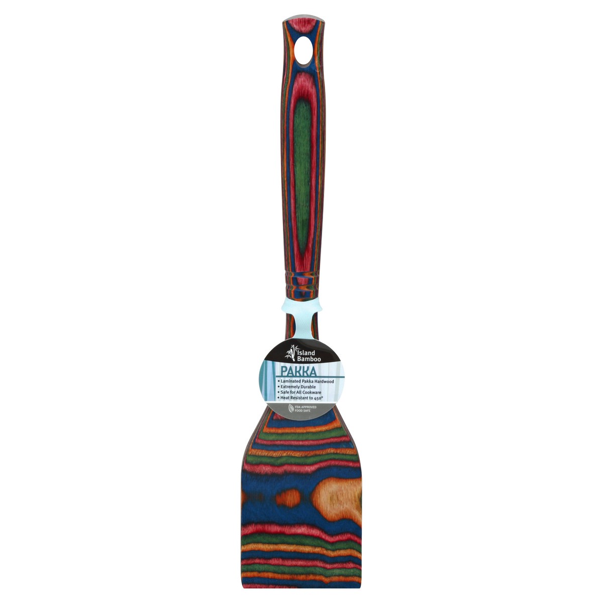 slide 1 of 8, Island Bamboo Rainbow Pakkawood Spatula, 1 ct