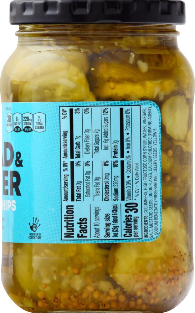 slide 3 of 3, Harris Teeter™ Bread & Butter Pickle Chips, 16 fl oz