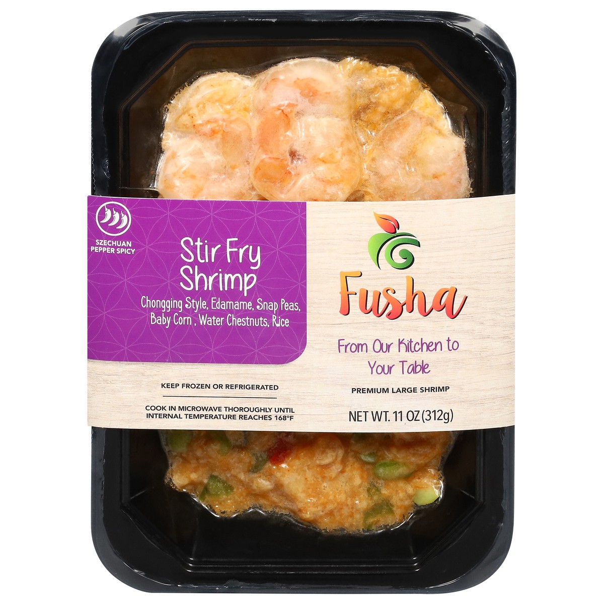 slide 1 of 14, Fusha Stir Fry Premium Shrimp Large 11 oz, 11 oz