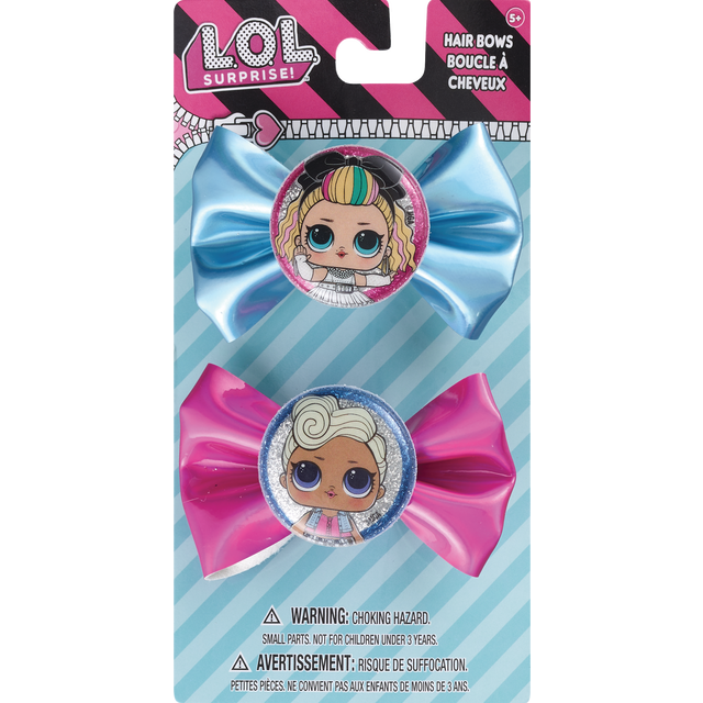 slide 1 of 1, 2Pk Hair Bow With Clips, 1 ct