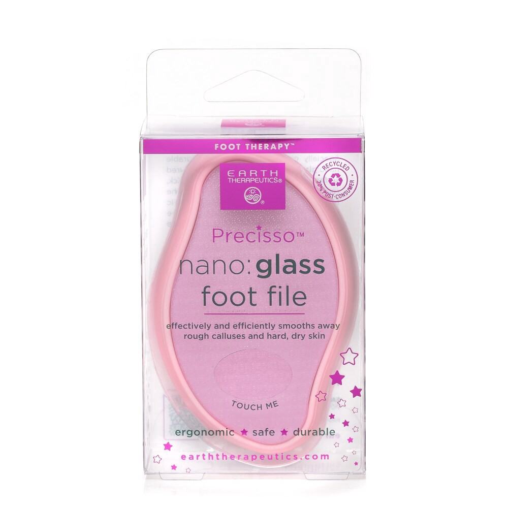 slide 1 of 1, Earth Therapeutics Precisso Nano Glass Foot File - Pink, 1 ct