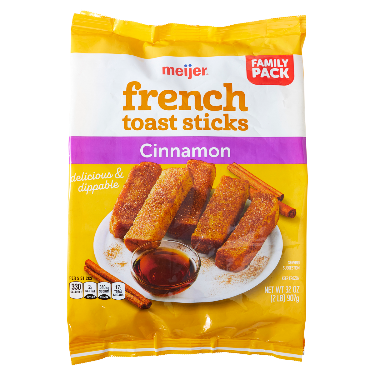 slide 1 of 29, Meijer Cinnamon French Toast Sticks, 32 oz