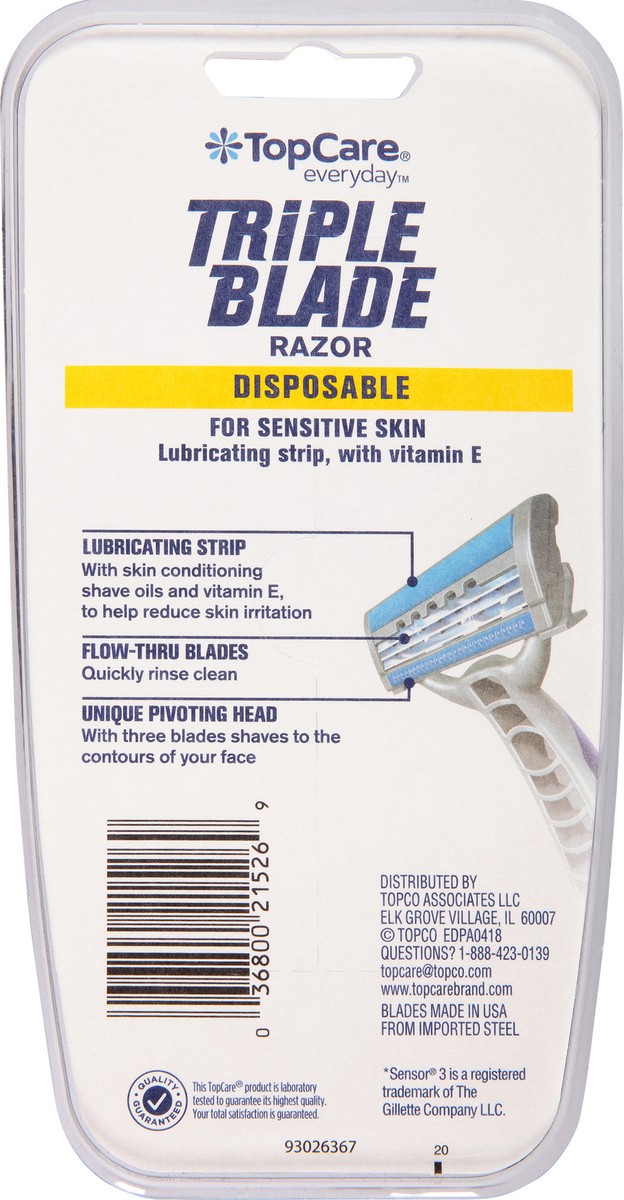 slide 11 of 12, Topcare Razor Matrix Disposable, 4 ct