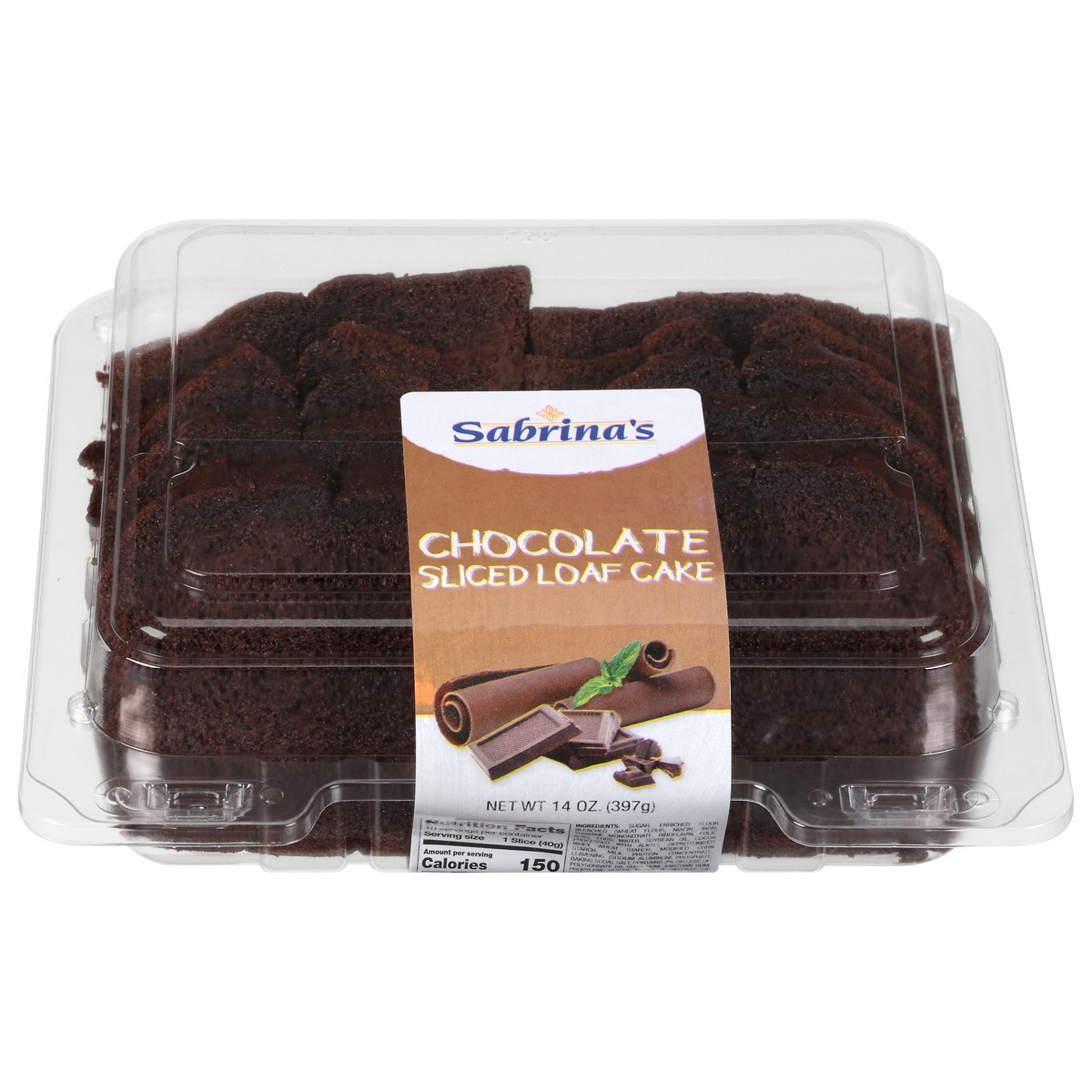 Sabrina S Sliced Chocolate Loaf Cake 14 Oz 14 Oz Shipt