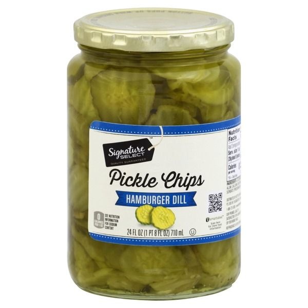 slide 1 of 2, Signature Select Pickle Chips 24 oz, 
