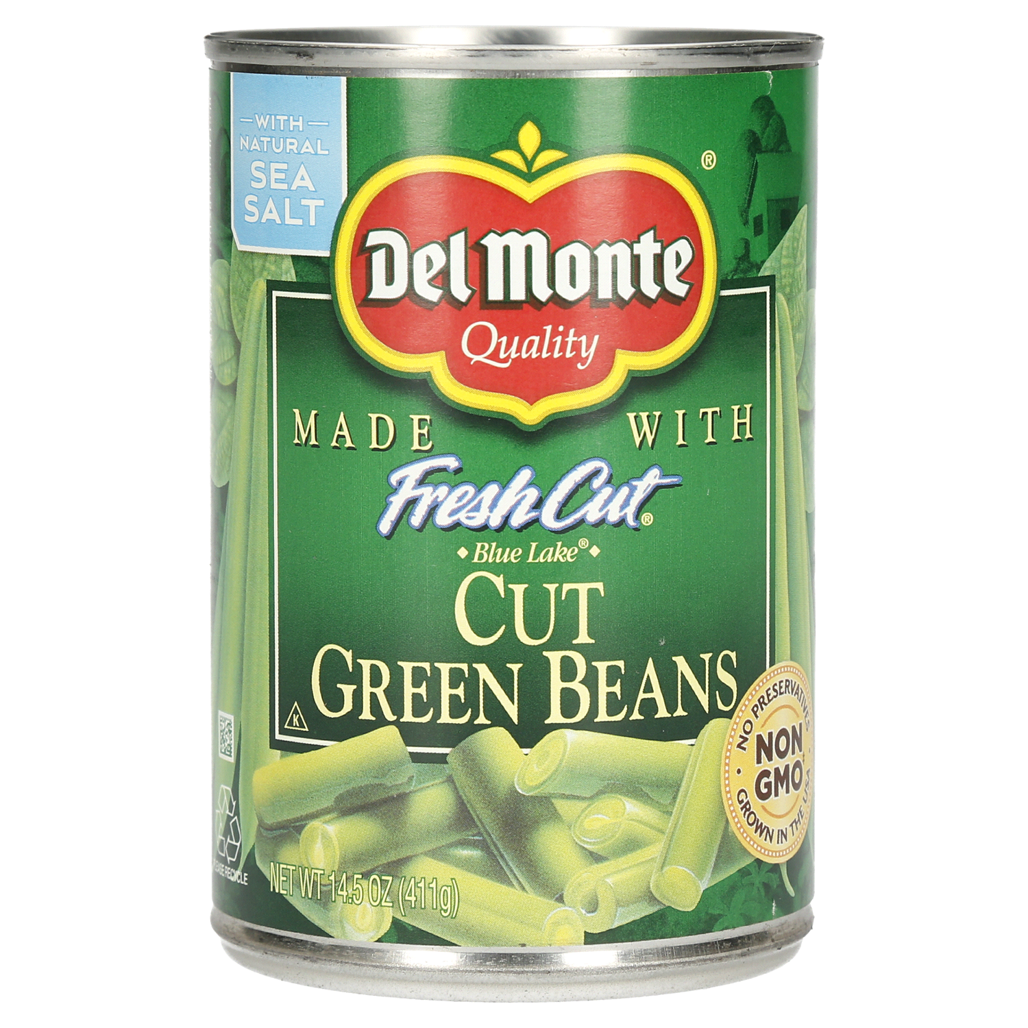 slide 1 of 2, Del Monte Blue Lake Cut Green Beans 14.5 oz Can, 14.5 oz