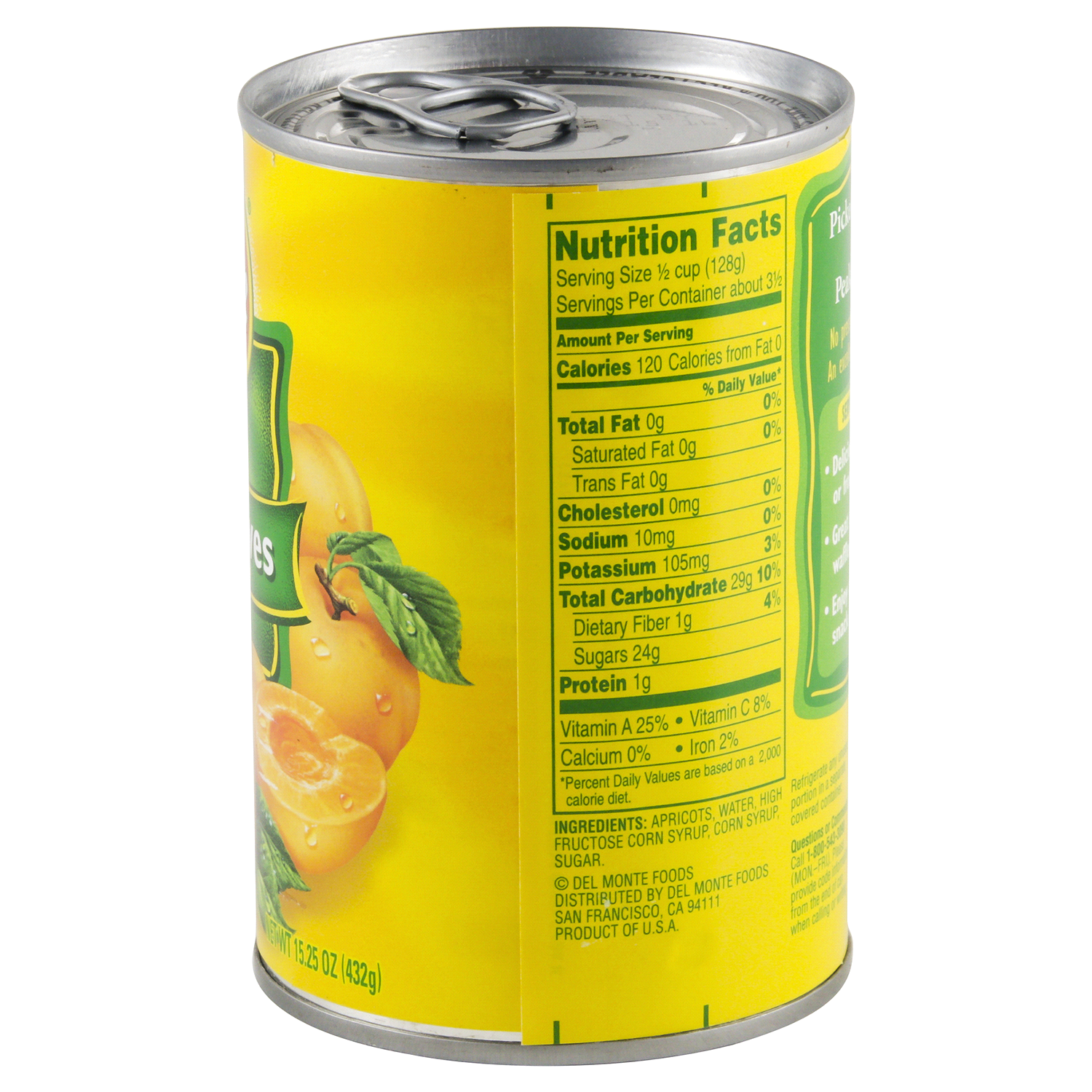slide 3 of 3, Del Monte Apricot Halves, 15.25 oz
