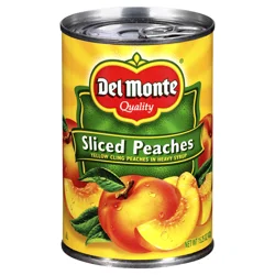 Del Monte Yellow Cling Sliced Peaches in Heavy Syrup, 15.25 oz Can