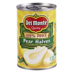 Del Monte Pear Halves in 100% Juice, 15 oz Can