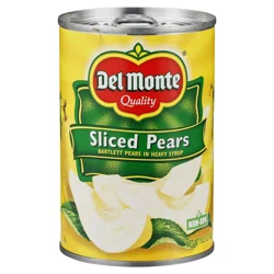 Del Monte Sliced Bartlett Pears in Heavy Syrup, 15.25 oz