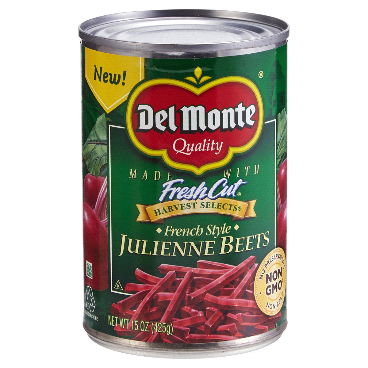 slide 1 of 2, Del Monte Fresh Cut French Style Julienne Beets, 15 oz