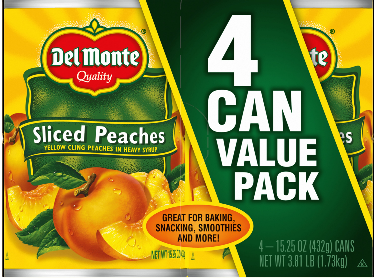 slide 2 of 2, Del Monte Sliced Peaches in Heavy Syrup, 15.25 oz Can (Pack of 4), 4/15.25 oz