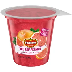 Del Monte Red Grapefruit Fruit Cup Snacks, 7 oz Cup