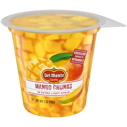 Del Monte Mango Chunks in Extra Light Syrup, 7 oz Cup