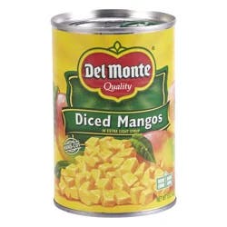 Del Monte In Light Syrup Diced Mangos 15 oz