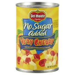 Del Monte Very Cherry No Sugar Added Mixed Fruit 14.5 oz