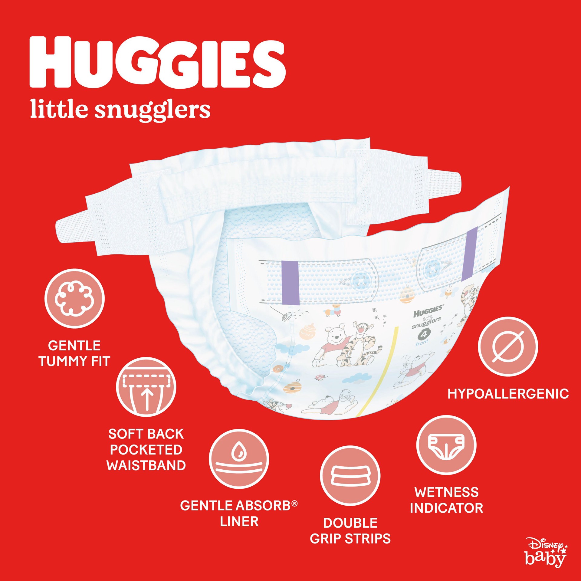 slide 2 of 5, Huggies Little Snugglers Baby Diapers, Size Newborn (up to 10 lbs), 84 Ct, 84 ct